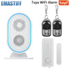 Tuya Smart Wireless Home Security PIR Alert Infrared Sensor WIFI Alarm system Anti-theft Motion Detector Alarm 85DB Siren