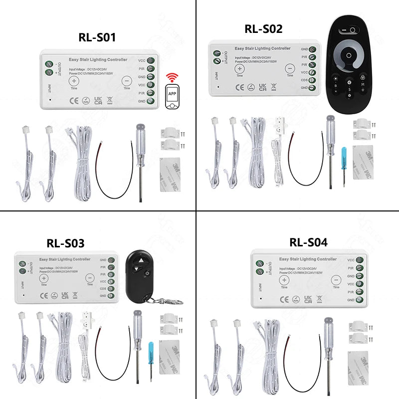 24V Light Emitting Diode Stair Light Lighting Dimmer Controller with Motion and Daylight