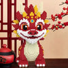 New 2026 Dragon Building Blocks Kawaii Flong Baby Small Particle Puzzle Ornaments Children Boys And Girls New Year Birthday Gift