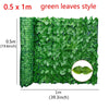 Artificial Leaf Privacy Fence Roll Wall Landscaping Fence Privacy Fence Screen Outdoor Garden Backyard Balcony Green Basket