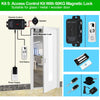 433MHz Door Wireless Access Controller System Kit Remote Control Unlock Gate Opener+ DC12V Power Supply, Electric Locks for Home