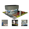 G FANS 1:64 Car Garage Models Shop Parking Building Led Diorama Building Scene Model with Lights Car Garage Diorama Scene Model