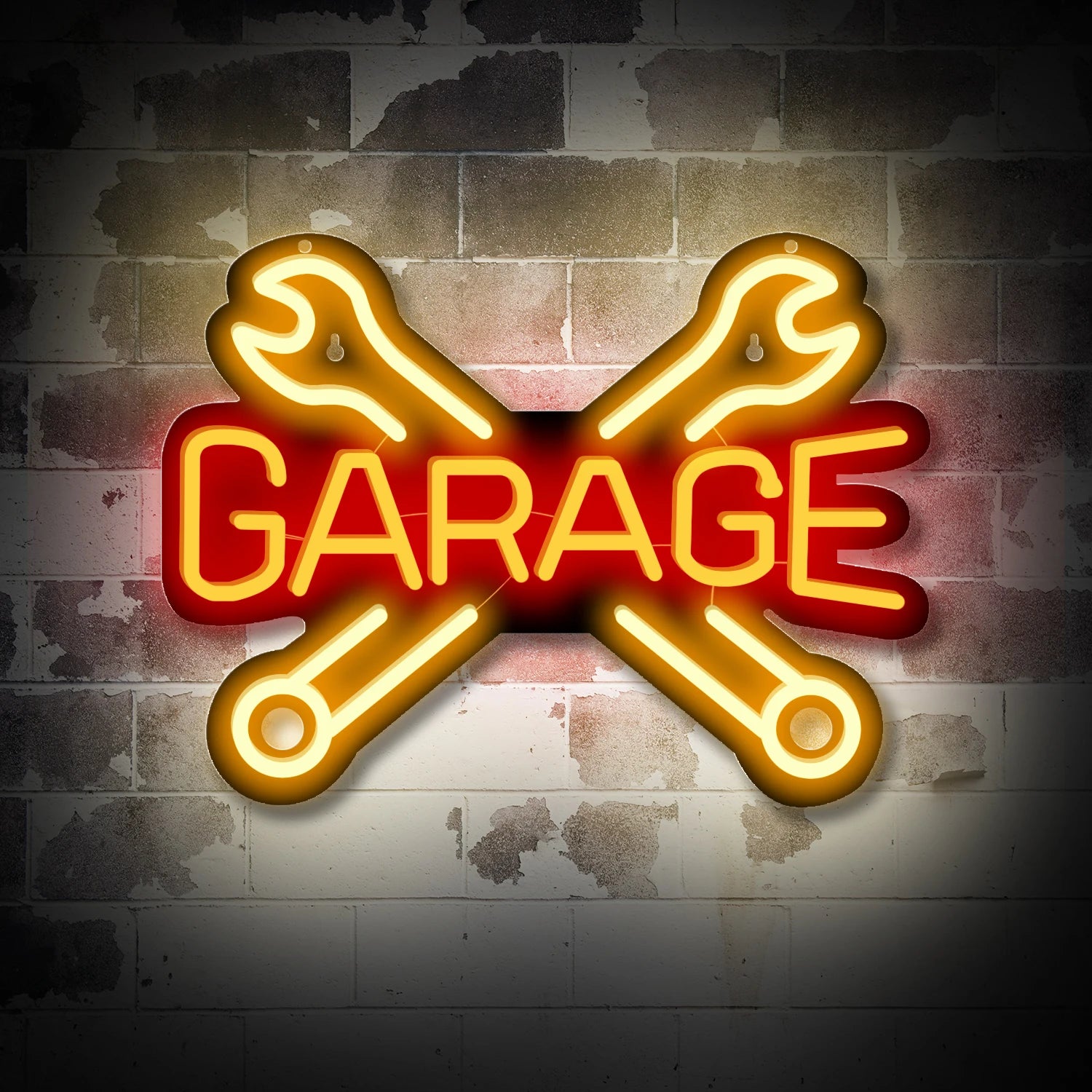Garage LED neon light decoration sign, used for wall decoration of rainbow lights in car shops, garages, and car repair shops