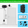 433MHz Door Wireless Access Controller System Kit Remote Control Unlock Gate Opener+ DC12V Power Supply, Electric Locks for Home