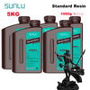 SUNLU 5KG Standard Resin 405nm LCD Printer Photon Curing Good Precision Smooth Surface Low Odor Model Garage Kit Printing