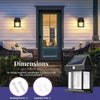 Solar Lights Outdoor Waterproof Solar Porch Lights for Door Patio Yard Outside Decorative Motion Sensor with 3 Lighting Modes