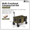 MOBI GARDEN 150L Capacity Folding Wagon Shopping Beach Garden Pull Trolley Collapsible Folding Outdoor Portable Utility Cart