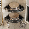 Bathroom Shelves Organizer No Punching Required Kitchen Corner Shelf Racks Shampoo Makeup Storage Holder Shower Towel Caddy Rack