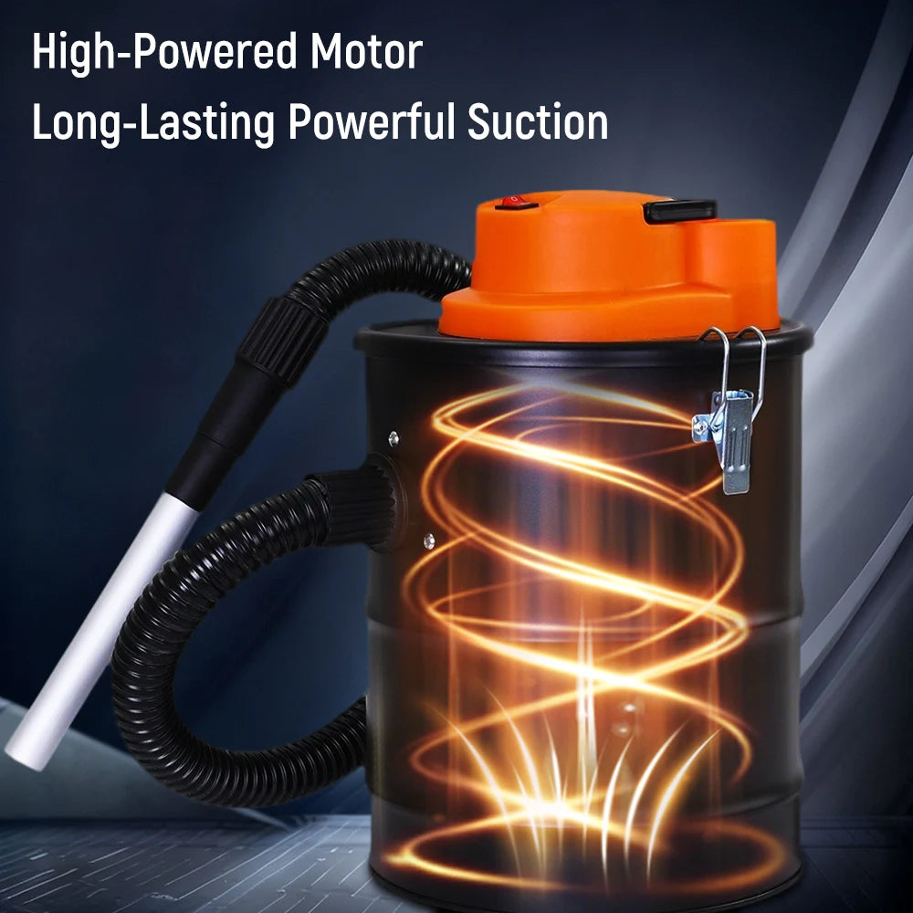 12L Fireplace Ash Vacuum Cleaner Powerful Suction Household Barrel Vacuum Cleaner 220V 800W for Hotel Apartments