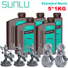 SUNLU 5KG Standard Resin 405nm LCD Printer Photon Curing Good Precision Smooth Surface Low Odor Model Garage Kit Printing