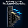 M.2 NGFF SSD Case M2 Solid-State Hard Drive Box SATA SSD Hard Disk Cases External Housing for 2230/2242/2260/2280 M.2 SSD Case