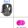 27 in 1 full face mask, reusable, wide field of vision, widely used in paint and welding woodworking 6800 respirator