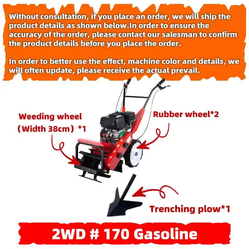 Mini Lawn Mower Weeding Machine for Farming Grass Cutter Weed Rolling Mower Machine