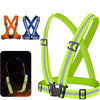 Highlight  Straps Adjustable Safety Vest Elastic Band For Adults and Children  Running Riding Clothing 12 Colors