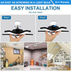 LED Garage Light Bulbs, Super Bright Garage Lighting with 5 Adjustable Panel E27 Screw Socket LED Shop Light for warehouse