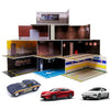 1 24 car garage model for Diecast Model Car Toy model parking Display Case PVC Parking Lot Model Simulation Parking Space Scene
