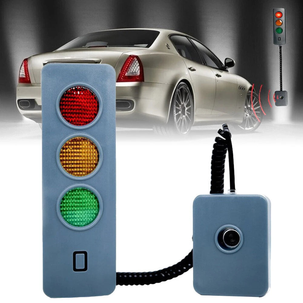 Garage Safe Light Anti Collision Auto Parking System with Three Colors Light Distance Stop Aid Adjustable Battery Operated