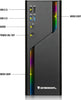 Mini ITX Case ARGB Small Form Factor SFF Mini-Tower HTPC PC Cases Vented Panels 0.8mm SPCC Computer Chassis Suitable for ITX