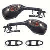 2PC Rearview Mirrors Turn Signal For Suzuki GSXR600 GSXR750 06-21 GSXR1000 05-15