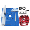 Woodworking Router Lift Kit - Aluminum Router Table Insert Plate W/ Miter Gauge Guide and Bracket for 65mm Diameter Motors