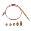 60/120cm Universal Gas Thermocouple Valve Fireplace Boilers Ovens Replacement Temperature Controller Probe with 5 Fixed Parts