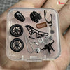 1:64 Motorcycle Painting Lift Maintenance Garage Model Modification  Car Repair Accessories Tool Wall Hole Plate Model Scene