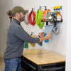 Garage Quick Clean Station Paper Towel Holder Wall Mount Shelf One-Hand Tear Garage Organization and Storage Rack