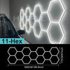 Garage Lights Hexagon Lamp 110-240V LED Tube Honeycomb Barbershop Ceiling Lighting For Workshop 4S Car Show Auto Body Repair Gym
