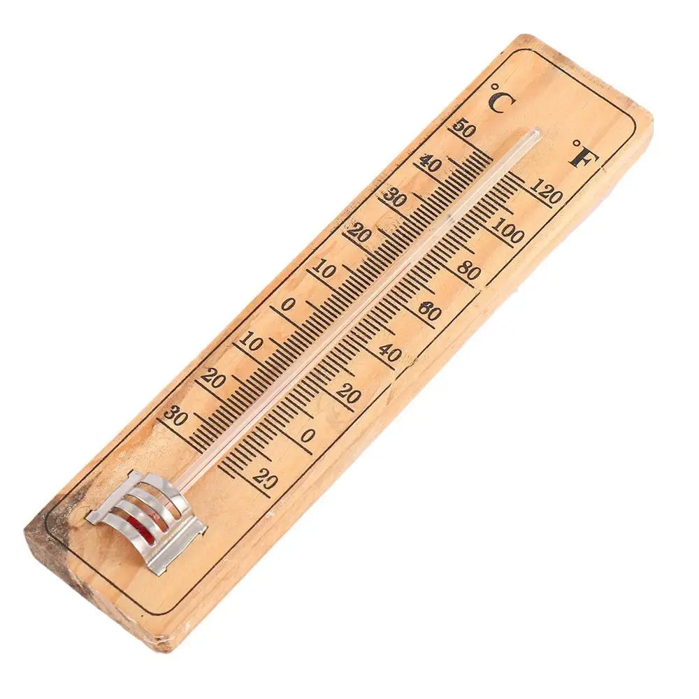 Garden House Office Indoor Wood Garage Logger Direct Reading Type Thermometers Wall-mounted