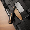 TRIVISA Pocket Folding Dragonfly Knife 14C28N Blade Micarta G10 Handle with Clip  Survival Camping Hunting Outdoor Tactical Tool