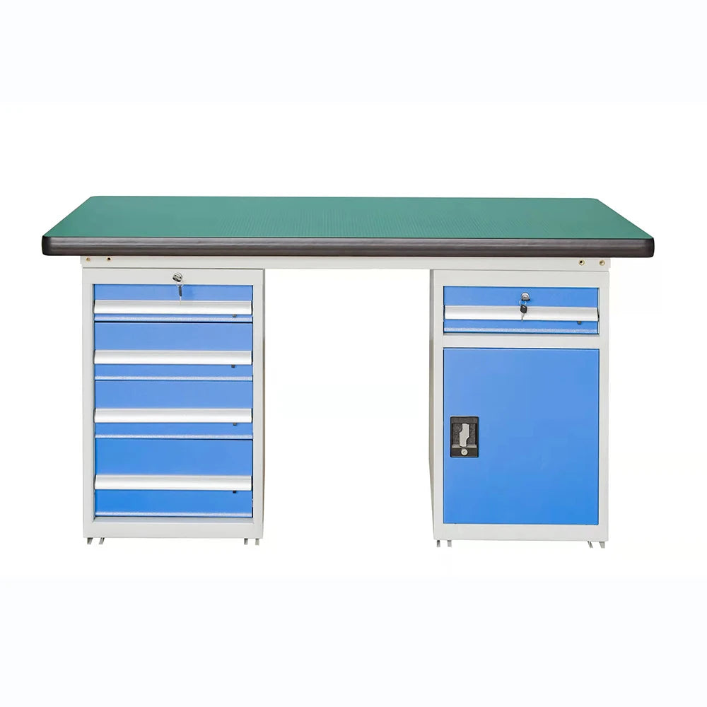Steel Workbench Anti-corrosive Tool Cabinet With Drawers For Workshop Garage Lab-Customizable OEM Options