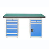 Steel Workbench Anti-corrosive Tool Cabinet With Drawers For Workshop Garage Lab-Customizable OEM Options