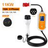 IPENGEN EV Charger 16A 11KW Type 2 IEC-62169 CEE Plug Adjust Current Timer EVSE Charging For Hybrid Eletric Vehicle Cars ﻿