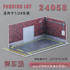 1 24 car garage model for Diecast Model Car Toy model parking Display Case PVC Parking Lot Model Simulation Parking Space Scene
