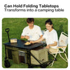 MOBI GARDEN 150L Capacity Folding Wagon Shopping Beach Garden Pull Trolley Collapsible Folding Outdoor Portable Utility Cart
