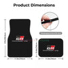 Gazoo Racing Car Floormat Heavy Duty Front Rear Rubber Floor Mats Carpet Floor Protection Fits Most Vehicles