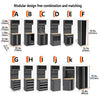 Garage Mechanic Tools Organizing Cabinets: Premium Steel Combo Of Drawer Cabinet And Double-Door Tool Cabinets