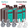SUNLU 5KG Standard Resin 405nm LCD Printer Photon Curing Good Precision Smooth Surface Low Odor Model Garage Kit Printing