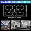 Garage Lights Hexagon Lamp 110-240V LED Tube Honeycomb Barbershop Ceiling Lighting For Workshop 4S Car Show Auto Body Repair Gym