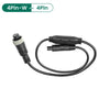 GreenYi 4Pin Aviation Head Male/Female to RCA AV/Female DC Multiple Cable Plug Adapter Converter For Car Rear Camera Monitor