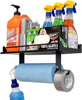 Garage Quick Clean Station Paper Towel Holder Wall Mount Shelf One-Hand Tear Garage Organization and Storage Rack